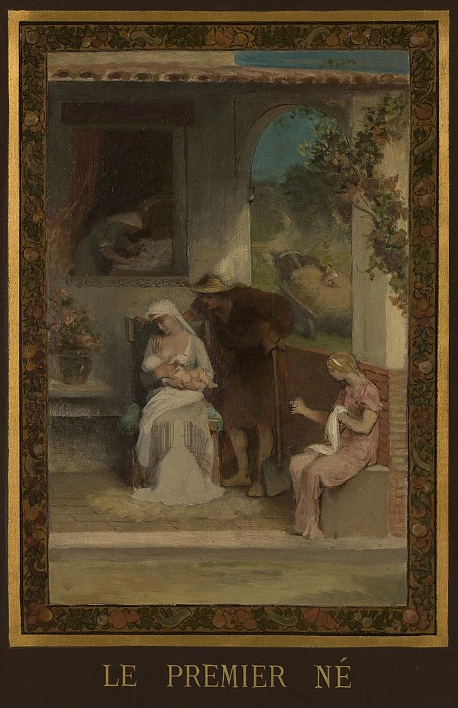 Bozzetto per il municpio di Parigi. Evocazioni matrimoniali - Musée des Beaux, Arts de la ville de Paris, dettaglio 5